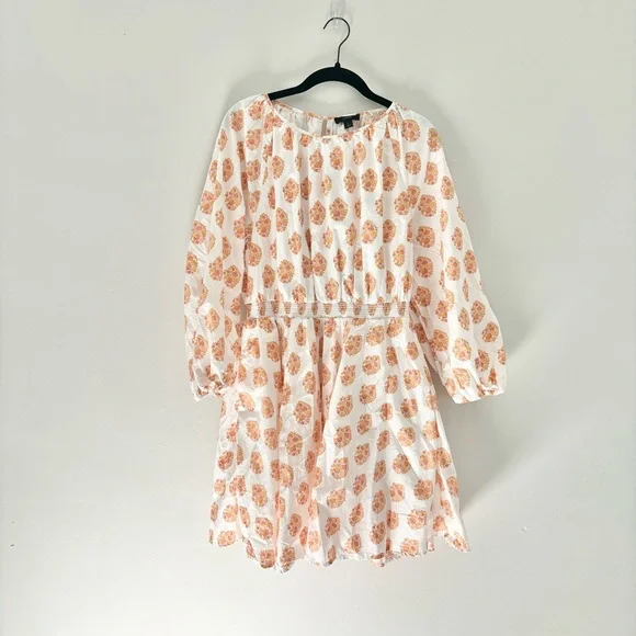 J CREW Block Print Smocked Waist Dress - Picture 3 of 3